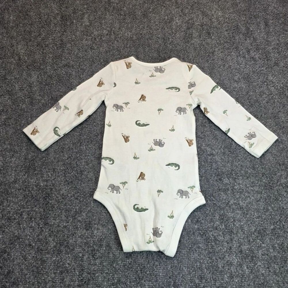 Baby Safari Animal Print Long Sleeve Bodysuit 12M